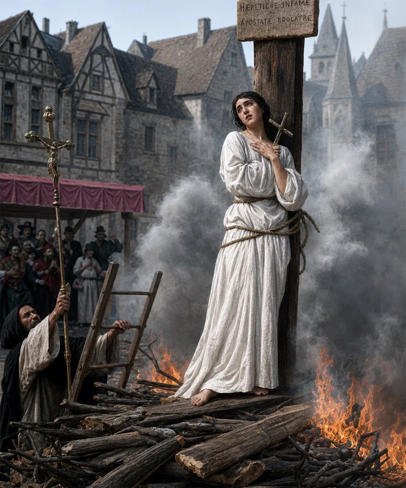 Ioana d'Arc a fost arsă pe rug
