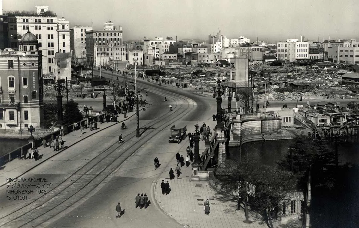 Nihonbashi, Tokyo, în 1946