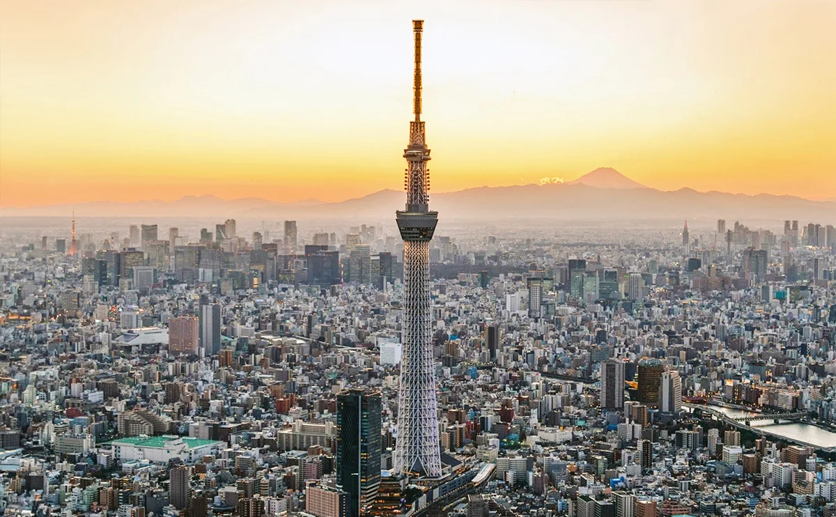 Panorama orașului Tokyo