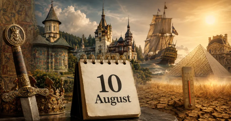 10 August în Istorie: Pacea de la București, recordul de 44,5 °C și marile momente ale zilei