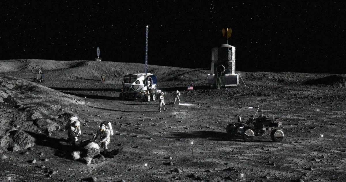 microbi la Polul Sud lunar