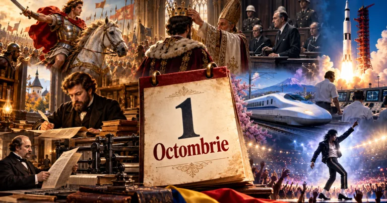 1 Octombrie în Istorie: Alexandru cel Mare, Ion Creangă și începutul erei NASA