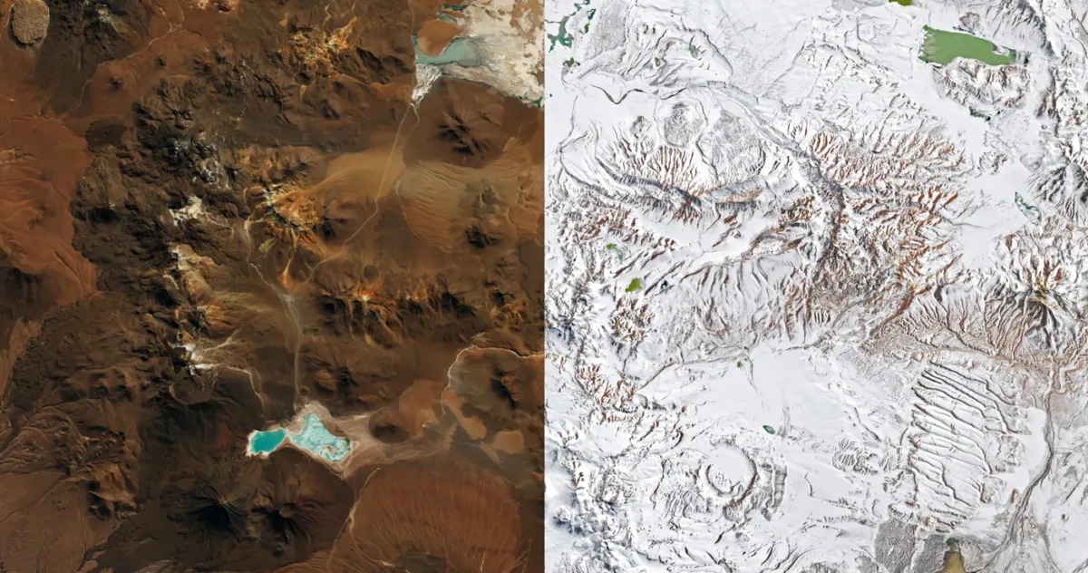 zăpadă în Deșertul Atacama
