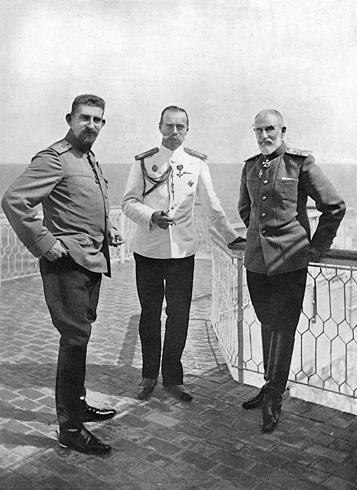 Principele Ferdinand, Țarul Nicolae al II-lea și Regele Carol I